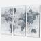 Designart - Golden Grey World Neutral - Traditional Canvas Art